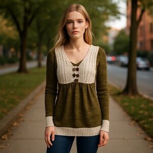 BKE buckle sweater-medium like new